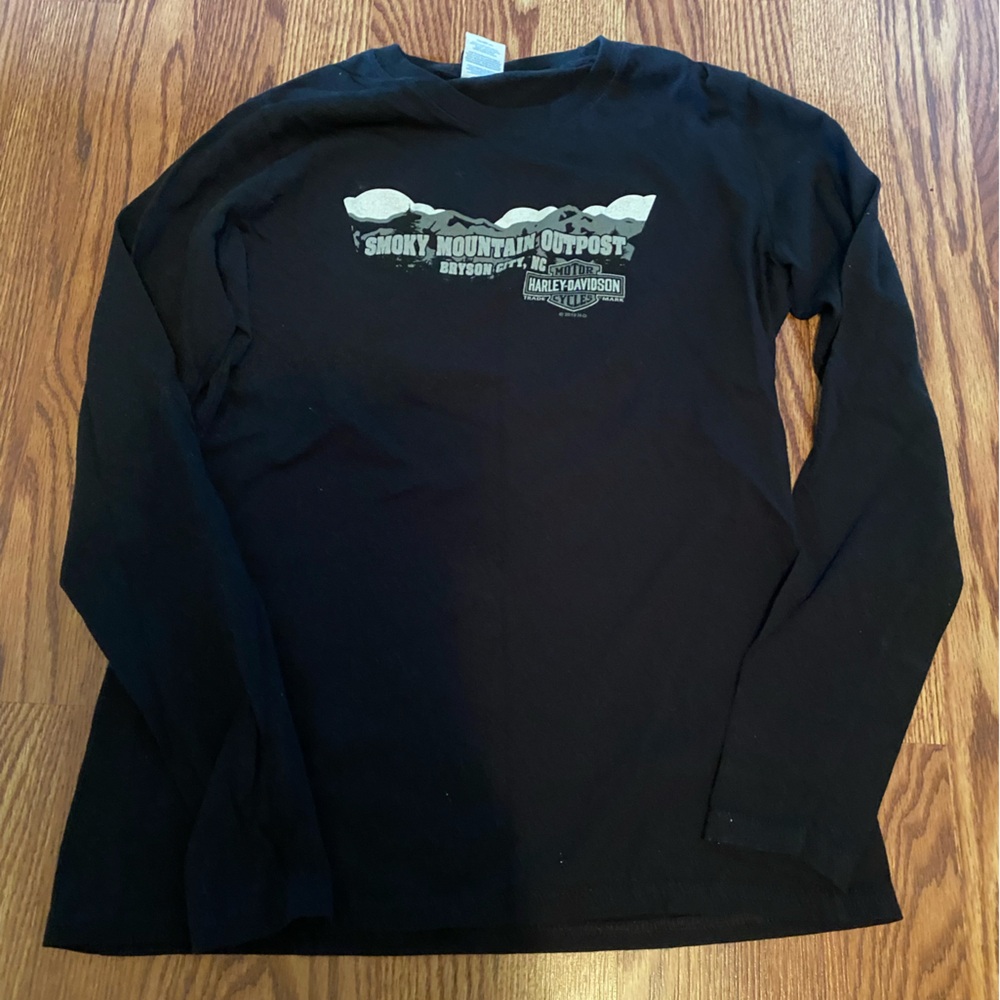 Harley-Davidson Black Long Sleeve Tee with Graphic